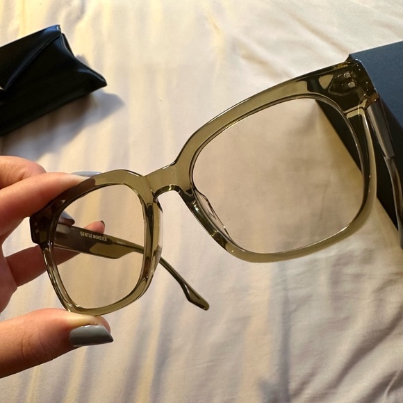 SOLD** Gentle Monster UNA N C. Glasses KC1 Olive and brown - Picture 2 of 5